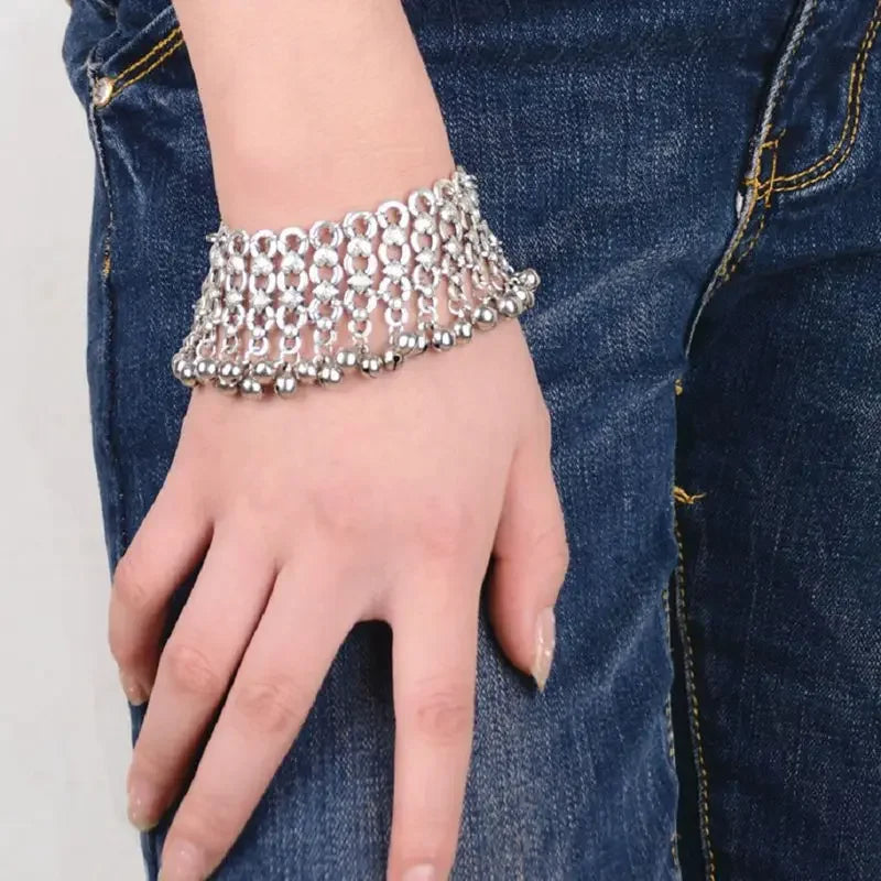 Novo vintage multi-camada sinos tornozelo pulseira pé jóias boho verão praia descalço sandálias encantos tornozeleira acessórios femininos