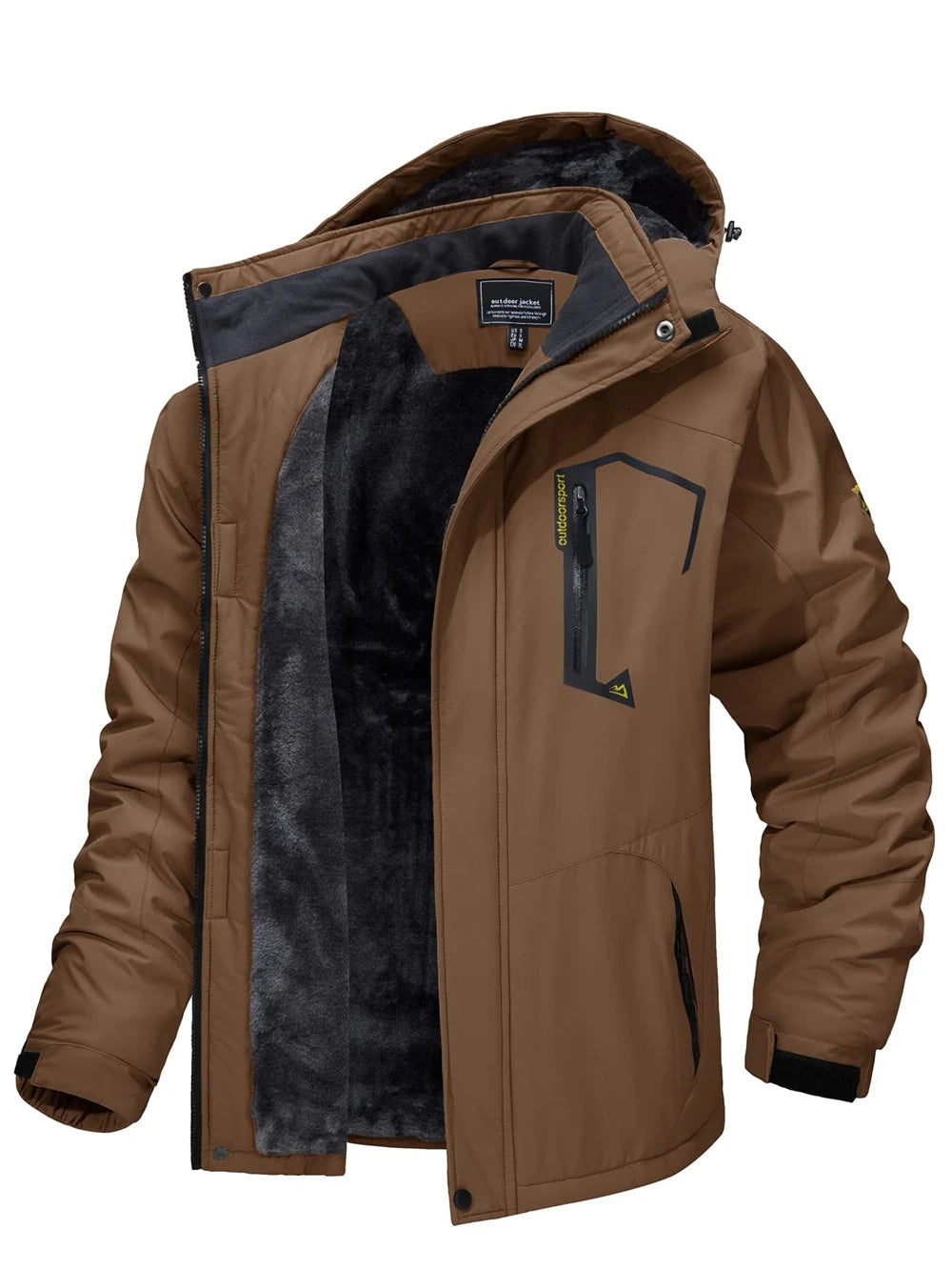 Jaqueta de Montanha Tacvasen Masculina — Quentinha, Impermeável e Corta-Vento para o Inverno