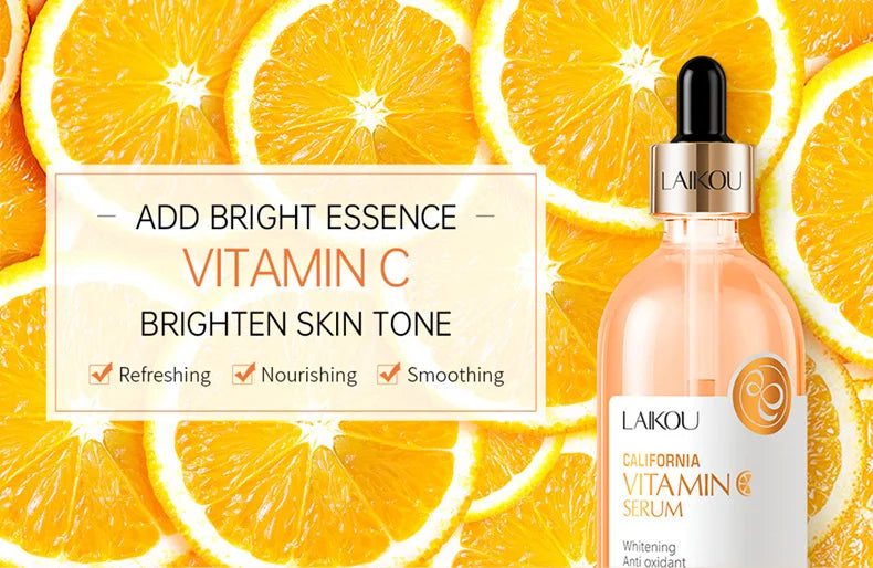Sérum Facial Sakura com Vitamina C — 100ml Iluminador, Firmador e Hidratante para Pele Radiante