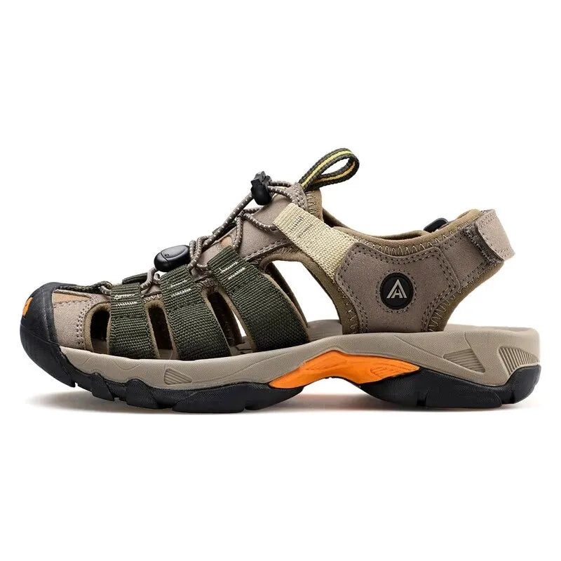 HUMTTO-Sandálias Outdoor Respiráveis para Homens, Sapatos de Caminhada, Sapatos de Água, Praia, Acampamento, Escalada, Aqua Sneaker, HT-710445A, Verão