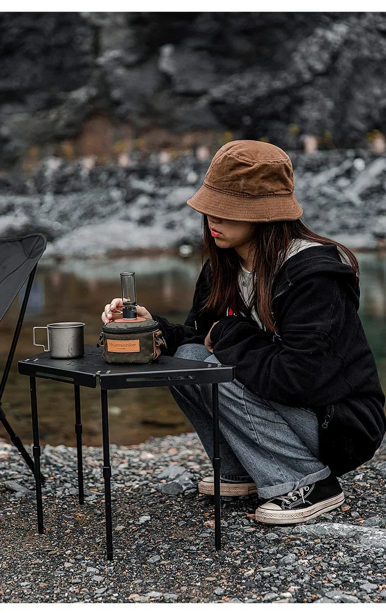 Luminária de Ambiente Retrô MOUNTAINHIKER para Piquenique e Camping, Lâmpada a Gás Criativa para Mesa de Cabeceira e Iluminação Decorativa Externa