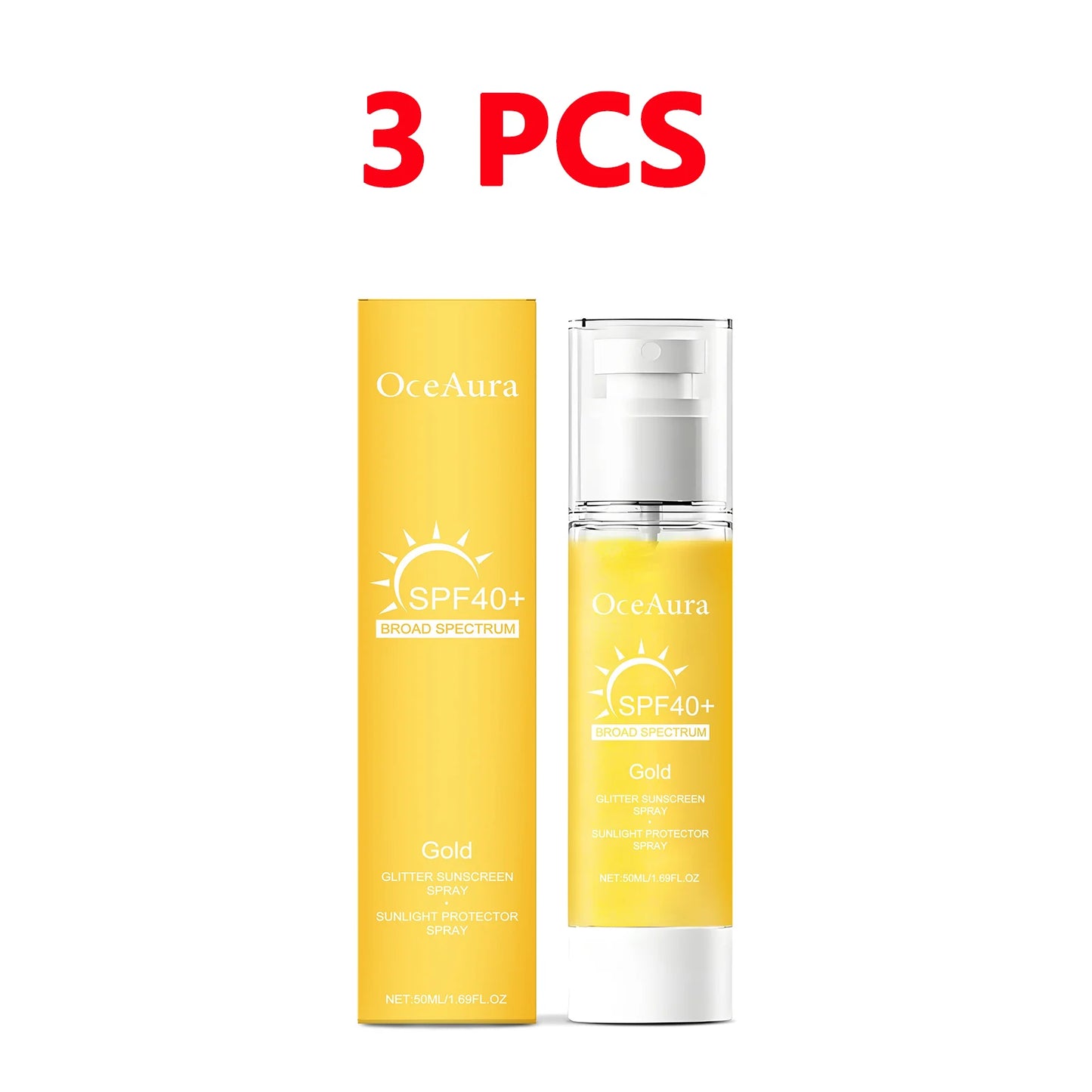 Protetor Solar Facial em Spray SPF 40+ — Leve, Não Oleoso, Antioxidante e Hidratante