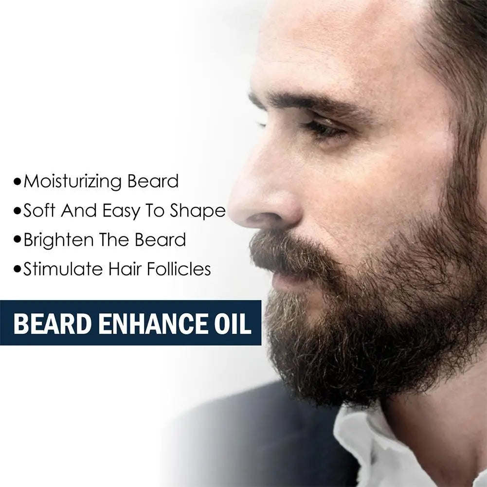 Óleo para Barba Masculino 30ml — Suavizante, Nutritivo e Estimulante para Crescimento Saudável