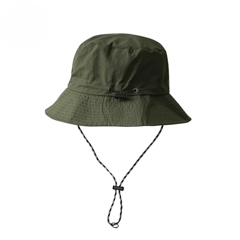 Chapéu de balde impermeável para homens e mulheres, chapéu de sol Boonie aba larga, chapéu dobrável para pesca na praia, UPF 50 Plus