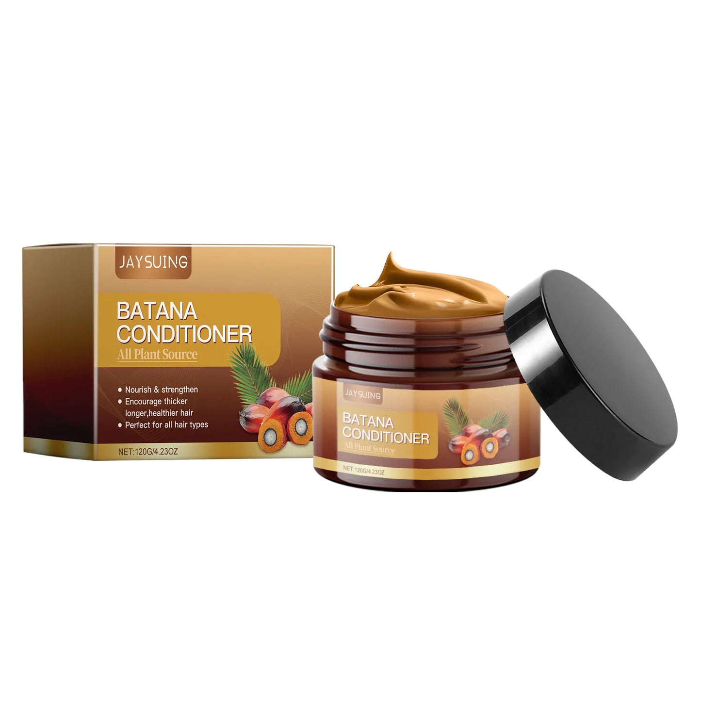Kit Capilar Batana Oil — Shampoo, Condicionador e Sérum Reparador para Cabelos Crespos e Danificados