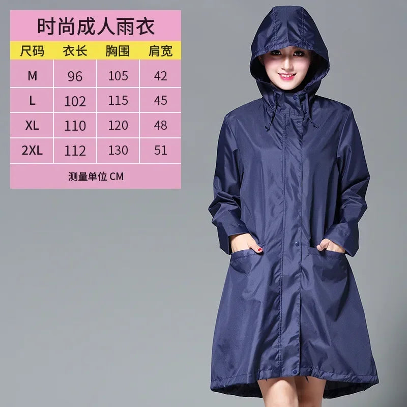Waterproof Windproof Hooded Light Raincoat for Women and Men, Ponchos Jacket Cloak for Tourist Outdoor Hiking