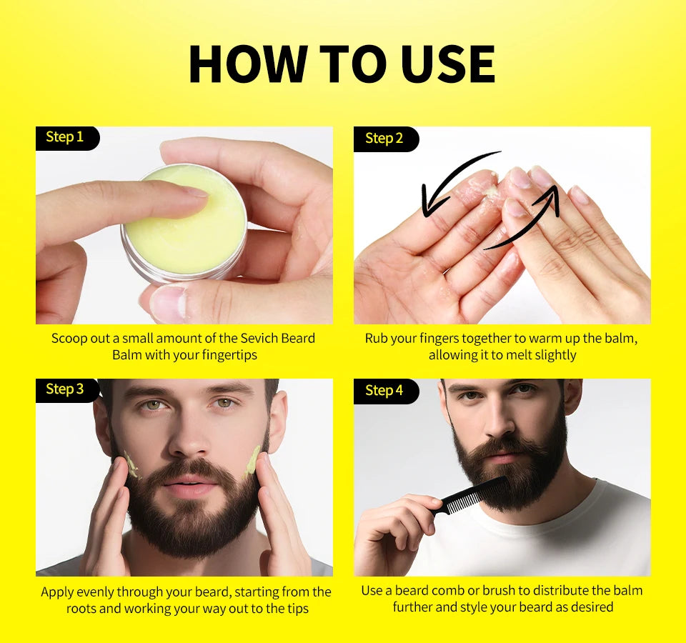 Kit de Óleo para Barba Masculino — Creme Hidratante, Cera e Óleo para Bigode Estiloso e Charmoso