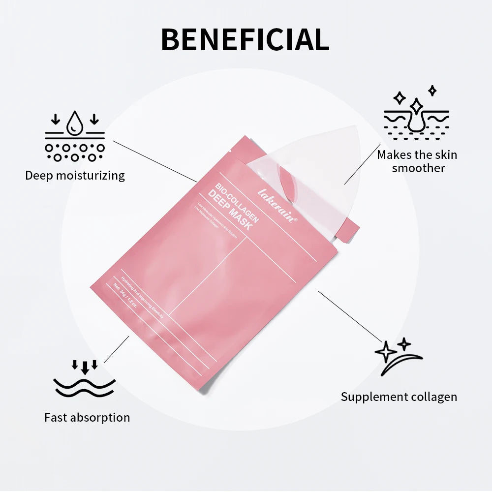 Máscara de Hidrogel com Bio-Colágeno — Hidratação Noturna Profunda, Firmadora e Minimizadora de Poros