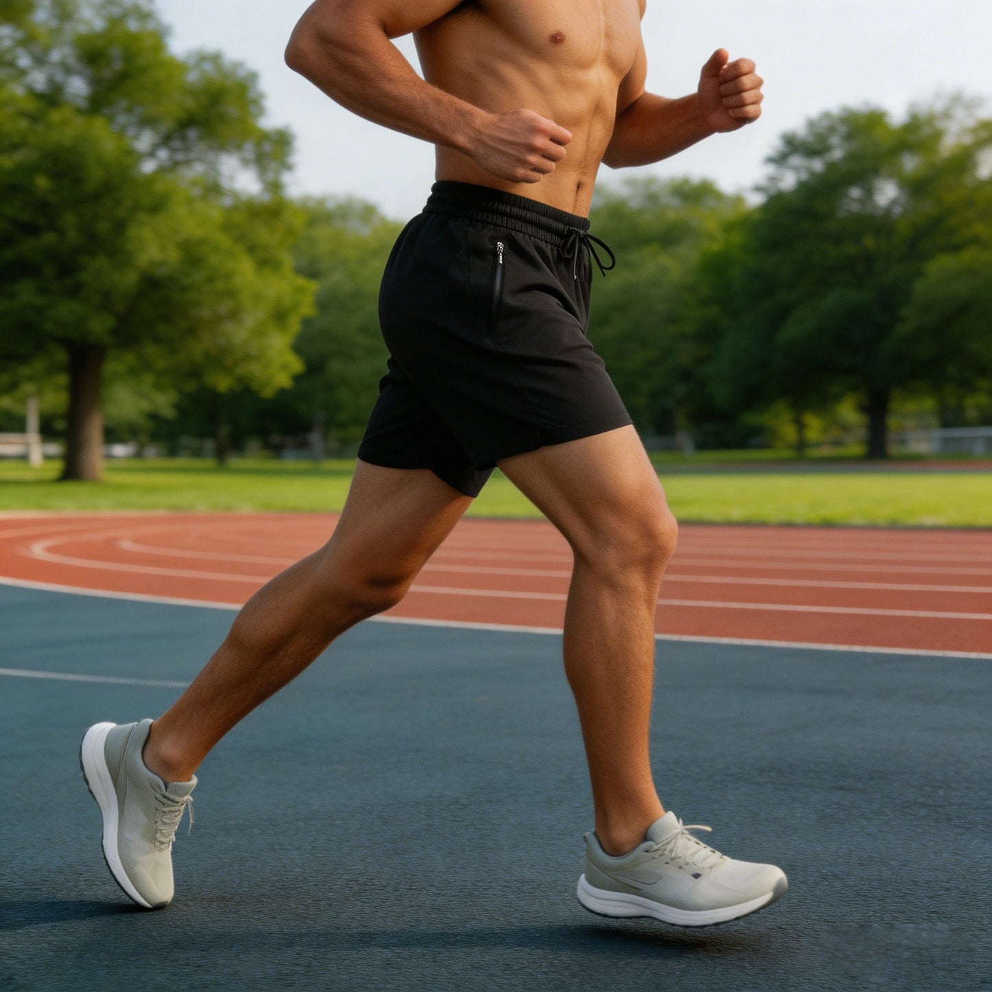 Shorts Masculinos de Secagem Rápida Estilosos — Ideais para Treinos Atléticos e Academia
