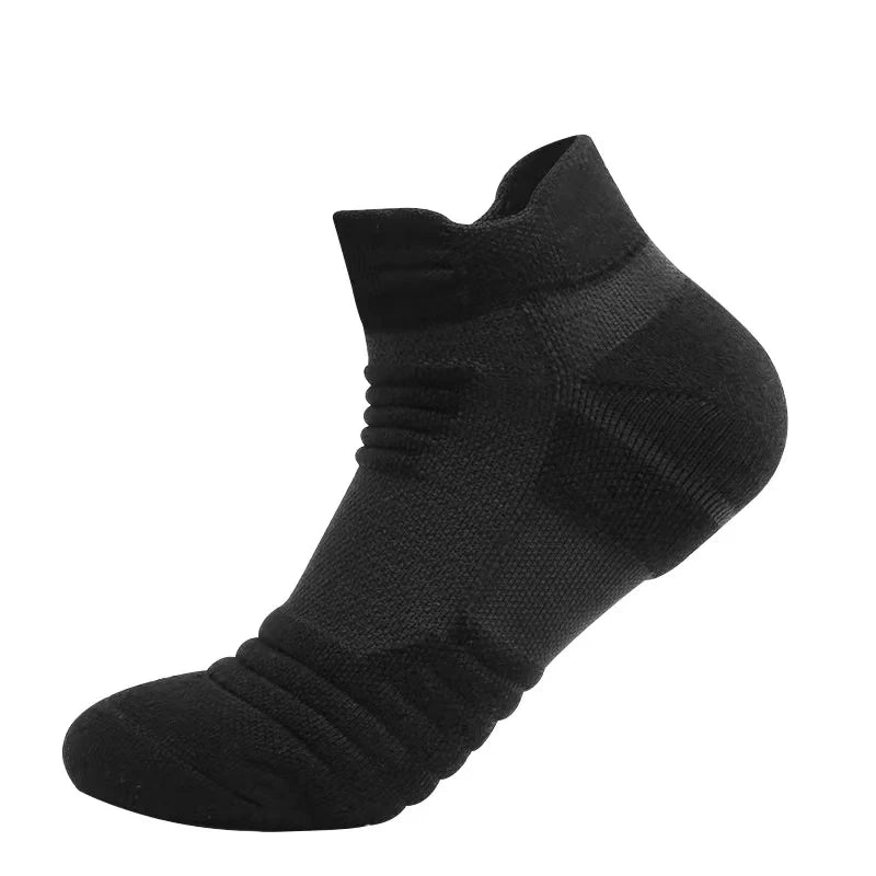 3 pares de meias atléticas de malha respirável Terry acolchoadas, gerenciamento de umidade e duráveis, reduz o pé para corrida, caminhadas e esportes