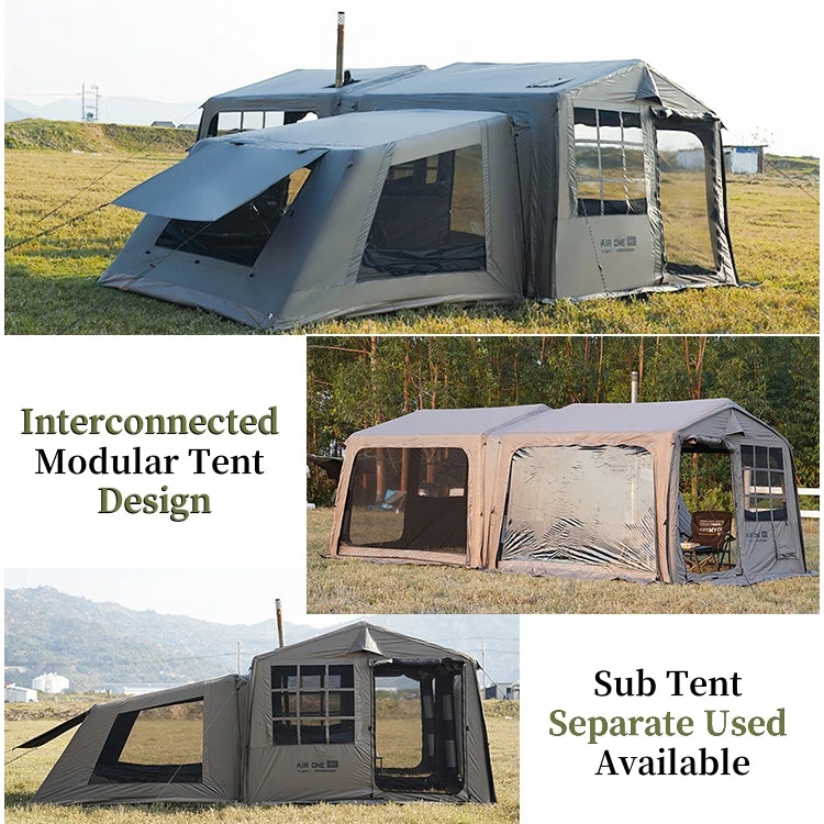 Tendas de Glamping Infláveis de Luxo à Prova d'Água em Oxford para Uso Externo com Design de Um Quarto - China