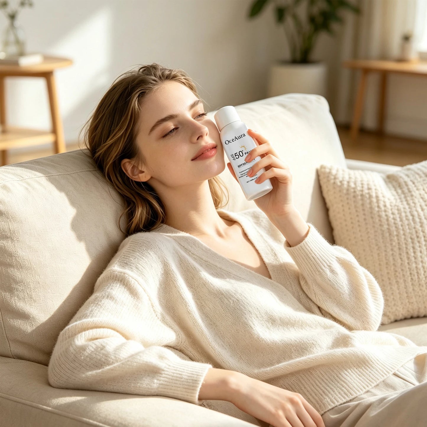 Spray Protetor Solar Facial — Hidratação Duradoura, À Prova d'Água e Suave para a Pele