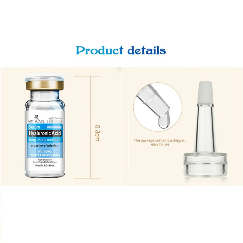 Sérum Facial de Ácido Hialurônico — Hidratante, Firmador e Restaurador da Elasticidade da Pele