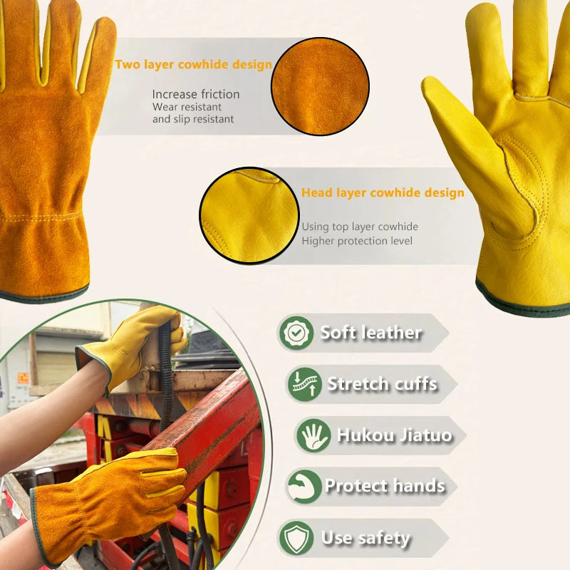Luvas de acampamento, luvas com isolamento térmico, luvas resistentes ao desgaste e à facadas para jardinagem e montanhismo, luvas táticas,
