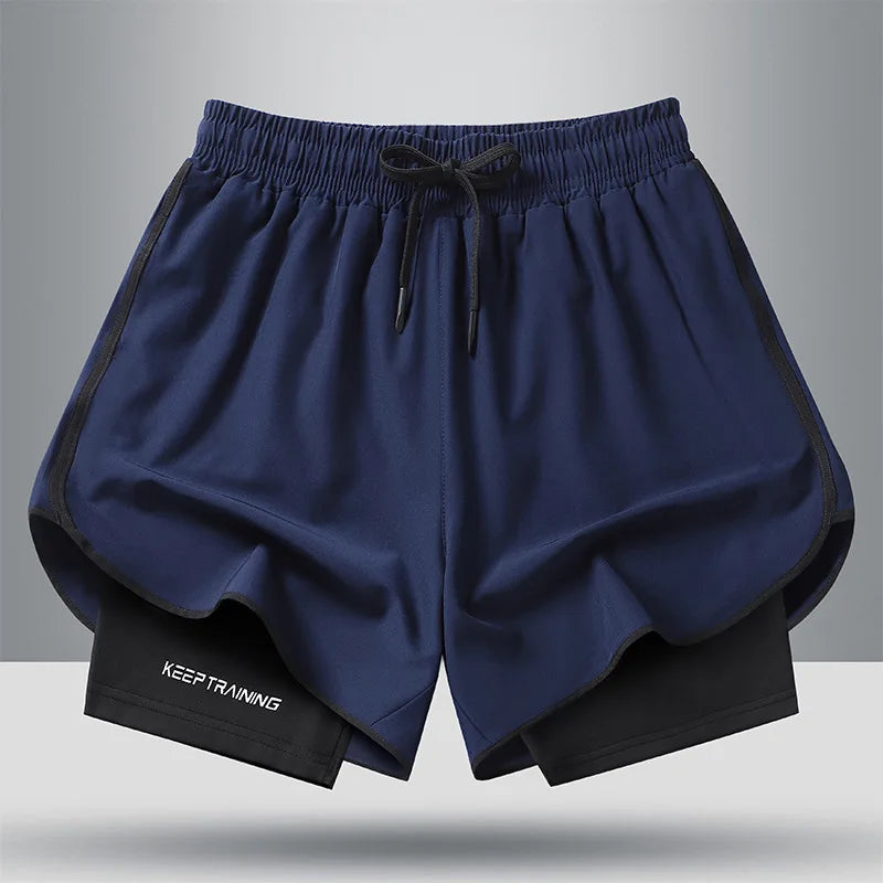 Shorts Masculinos de Secagem Rápida Estilosos — Ideais para Treinos Atléticos e Academia