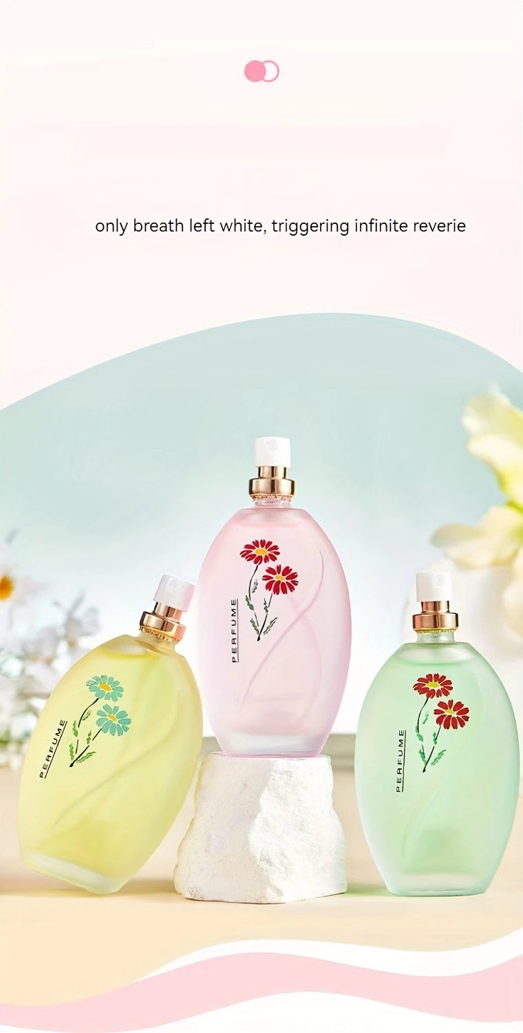 Perfume 50ml com Fragrância de Rosa e Jasmim — Presente Elegante para Homens e Mulheres