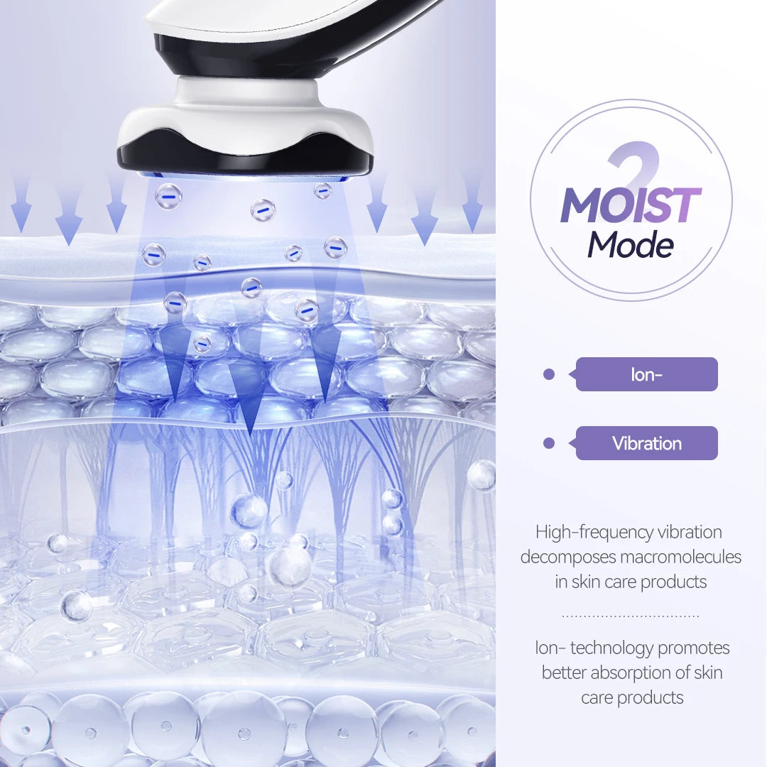 Massageador Facial Elétrico ANLAN com Microcorrente — Lifting, Limpeza Profunda e Anti-Rugas