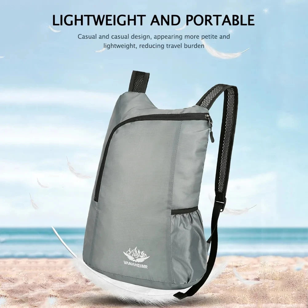 2025 Nova mochila ultraleve multifuncional de 1 pacote – dobrável e portátil – perfeita para ciclismo, caminhadas e itens essenciais para viagens