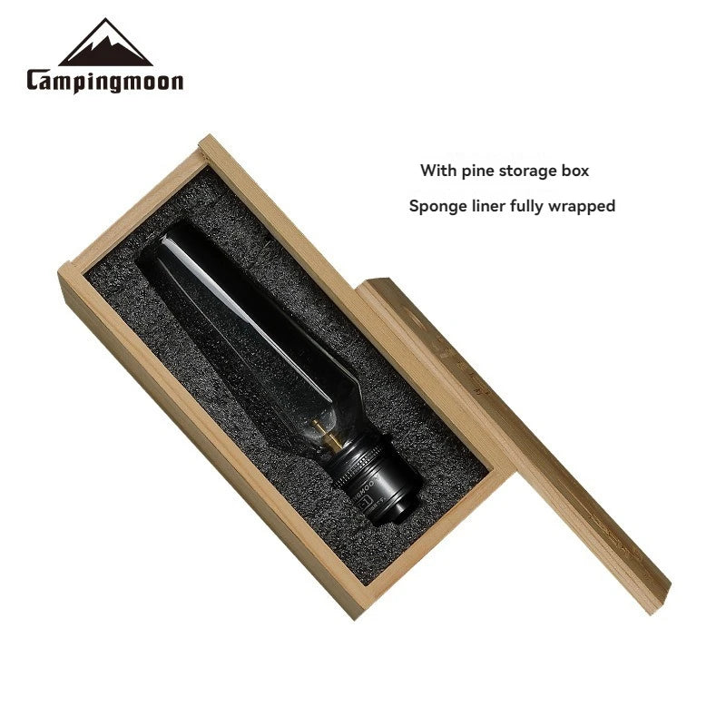 Lâmpada a Gás Sem Núcleo CAMPINGMOON T-1 para Acampamento, Lâmpada a Gás para Tenda, Lâmpada a Gás Plana para Atmosfera de Acampamento