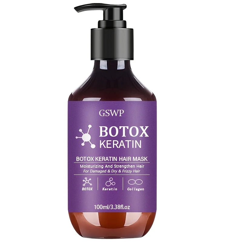 Máscara Capilar Botox de Queratina GSWP — Hidrata, Fortalece e Reduz Frizz em 100ml ou 200ml