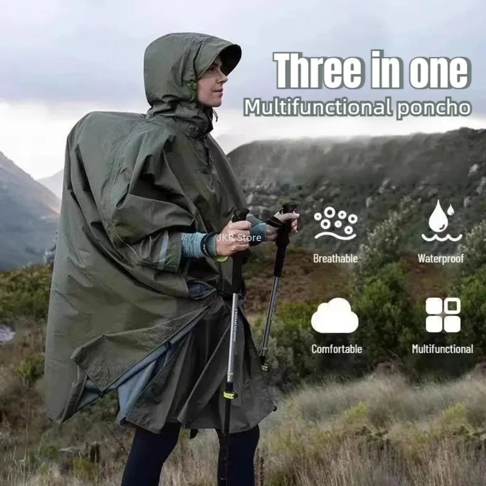 Poncho Waterproof Adult Raincoats for Rain Rainwater Motorcycle Rain Gear Rainrainwater for Women Waterproof Raincoat Man Coat
