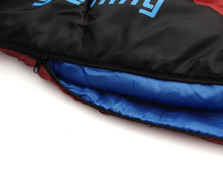Saco de Dormir Térmico Leve para Camping e Trilha — Múmia de Fibra Oca, Compacto e Resistente