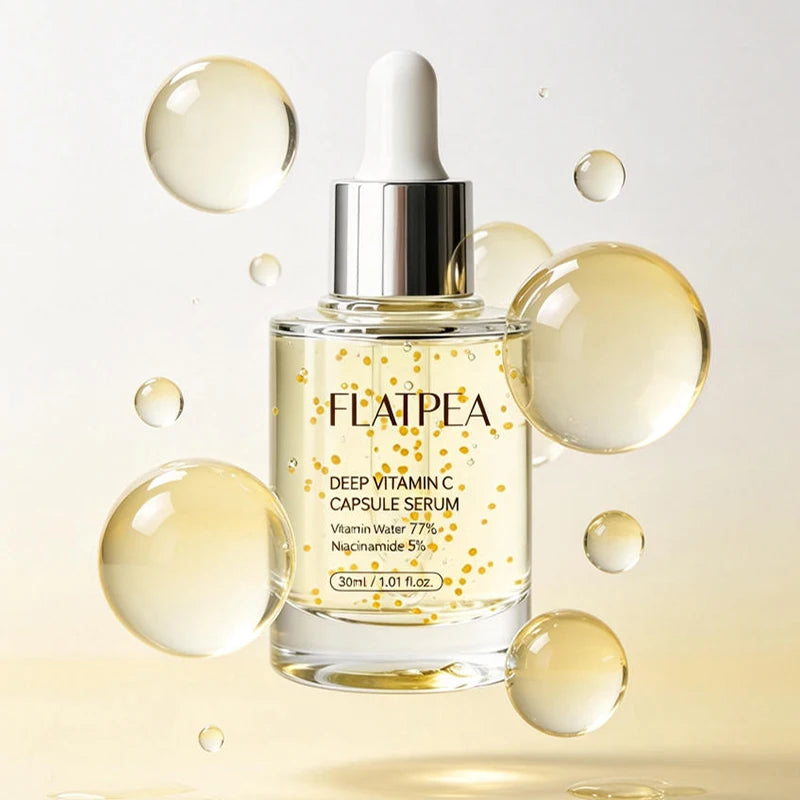 Sérum em Cápsulas de Vitamina C — Essência Iluminadora com Niacinamida para Brilho e Hidratação Facial