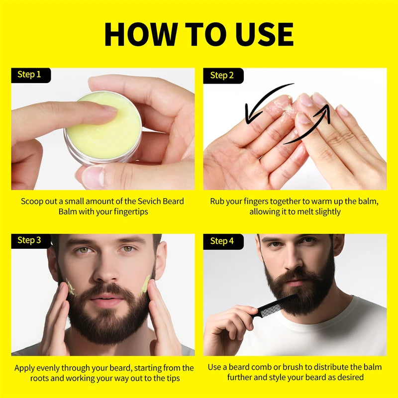 Kit de Óleo para Barba Masculino — Creme Hidratante, Cera e Óleo para Bigode Estiloso e Charmoso