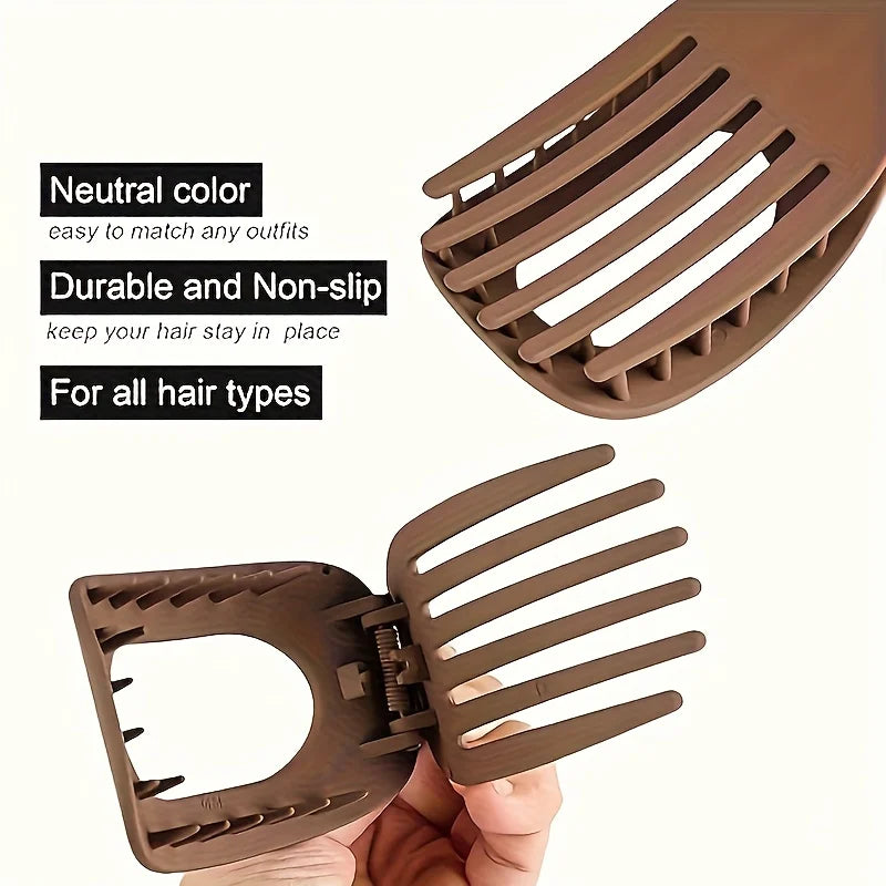 Grampos de Cabelo Foscos Antiderrapantes — Estilo Coreano, Durável e Elegante para o Dia a Dia