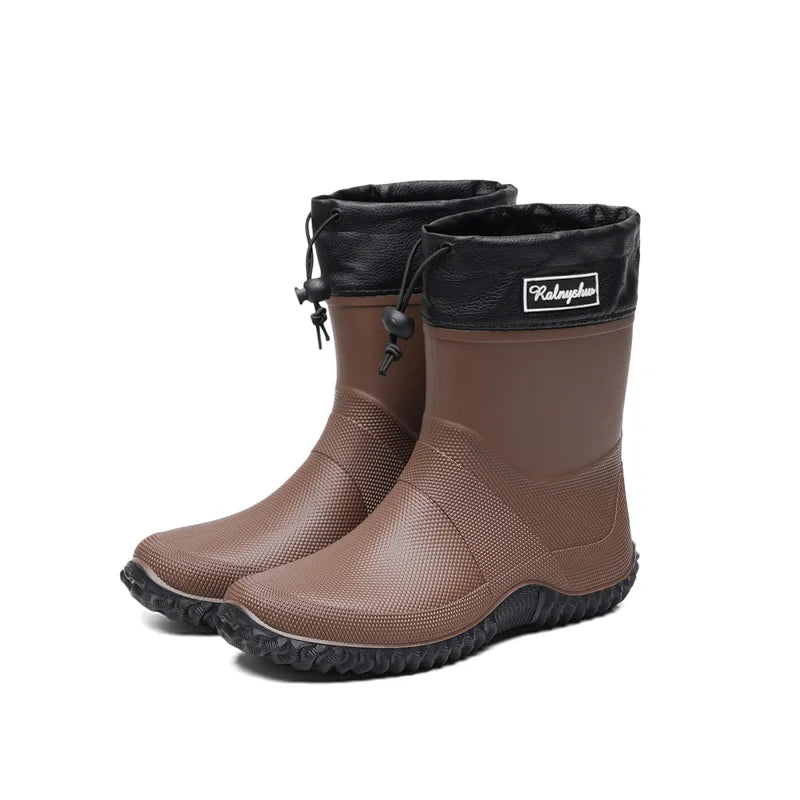 Botas de Chuva Curtas Impermeáveis — Leves, Antiderrapantes e Estilosas para o Dia a Dia