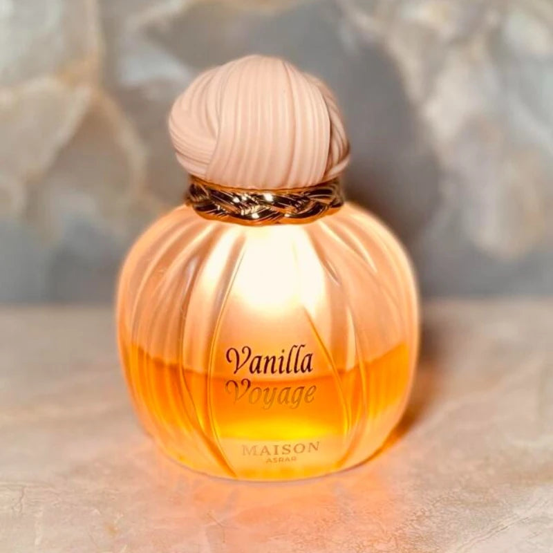 Perfume Maison Asrar Vanilla Voyage 100ml — Fragrância Oriental de Baunilha, Caramelo e Âmbar