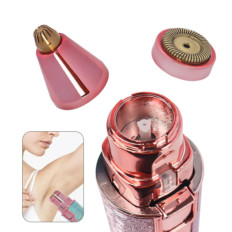1 pçs usb elétrico sobrancelha trimmer depilador de pêlos faciais sobrancelha navalha corpo feminino indolor removedor de pêlos barbeador sobrancelhas profiler