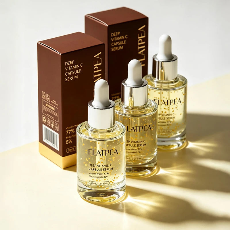 Sérum em Cápsulas de Vitamina C — Essência Iluminadora com Niacinamida para Brilho e Hidratação Facial