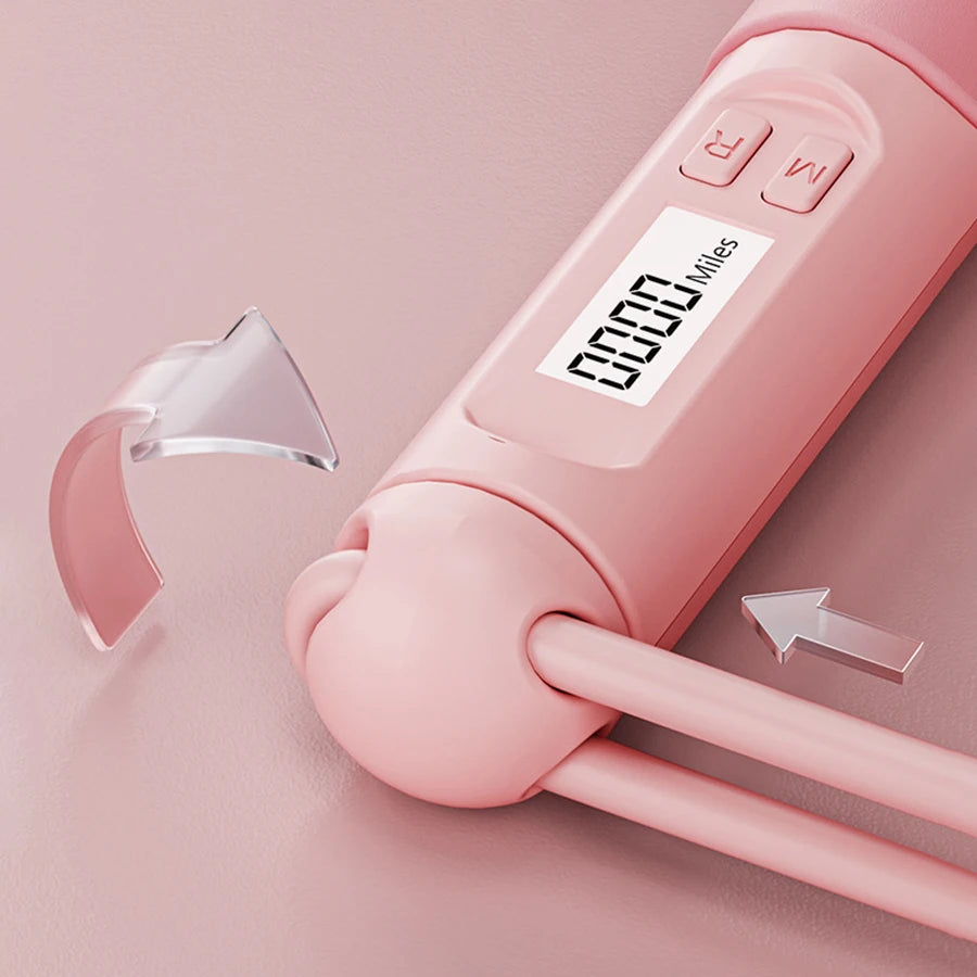 Corda de Pular Eletrônica com Contador — 2,8m, Unissex, Ideal para Cardio e Perda de Peso