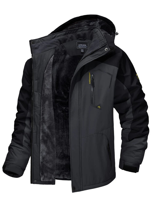 Jaqueta de Montanha Tacvasen Masculina — Quentinha, Impermeável e Corta-Vento para o Inverno