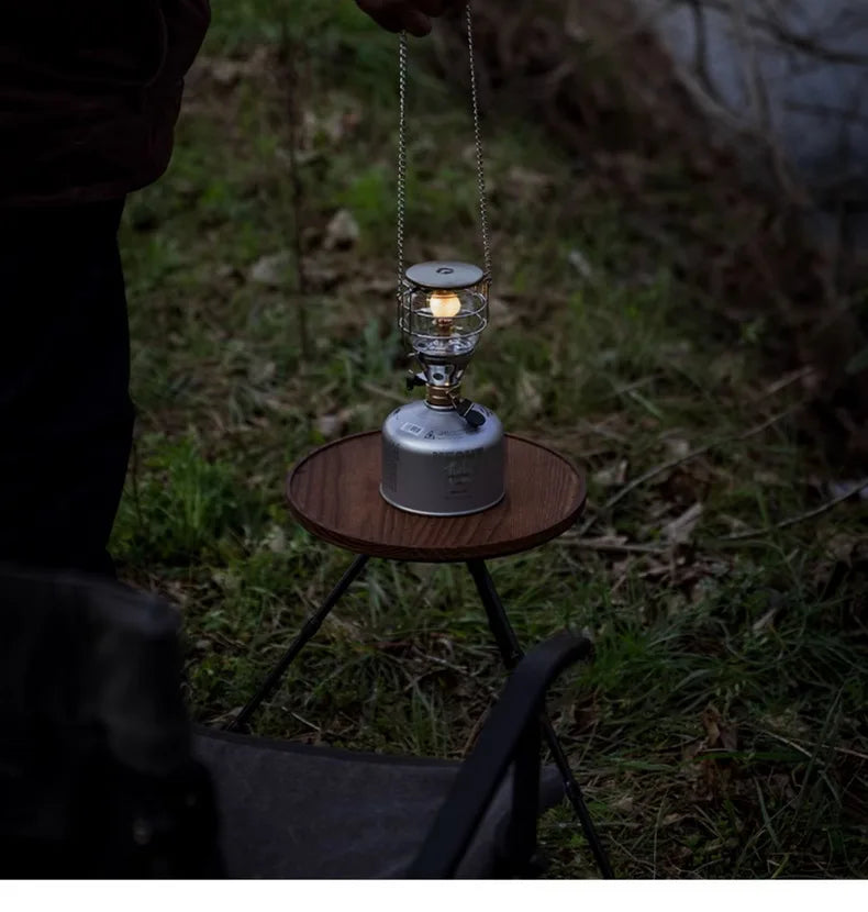 Camingmoon portátil capa de vidro acampamento ao ar livre lanterna tenda lâmpada luz ao ar livre lâmpada gás