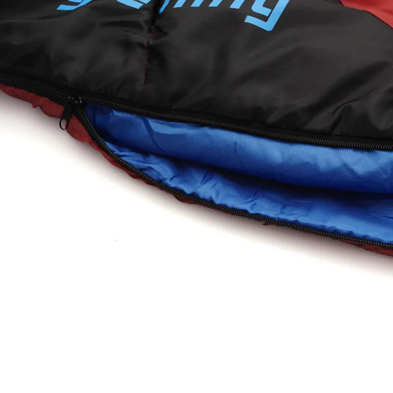 Saco de Dormir Térmico Leve para Camping e Trilha — Múmia de Fibra Oca, Compacto e Resistente