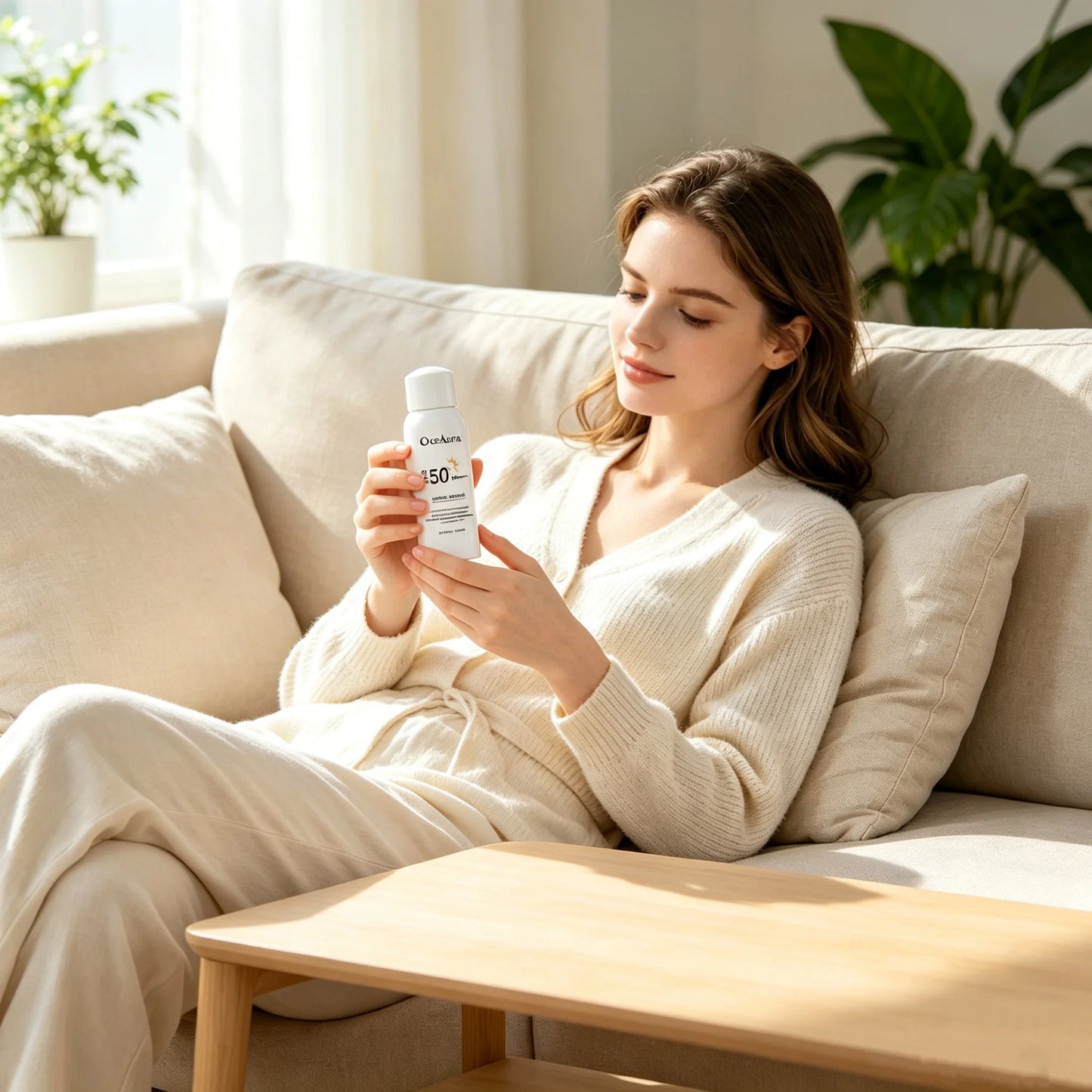 Spray Protetor Solar Facial — Hidratação Duradoura, À Prova d'Água e Suave para a Pele