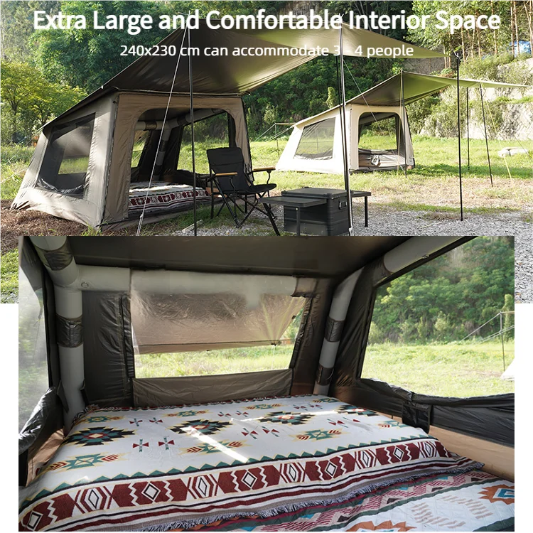 Tendas de Glamping Infláveis de Luxo à Prova d'Água em Oxford para Uso Externo com Design de Um Quarto - China