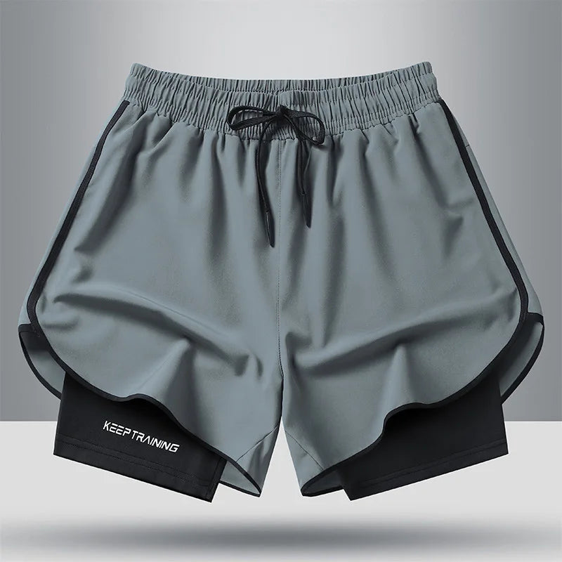 Shorts Masculinos de Secagem Rápida Estilosos — Ideais para Treinos Atléticos e Academia