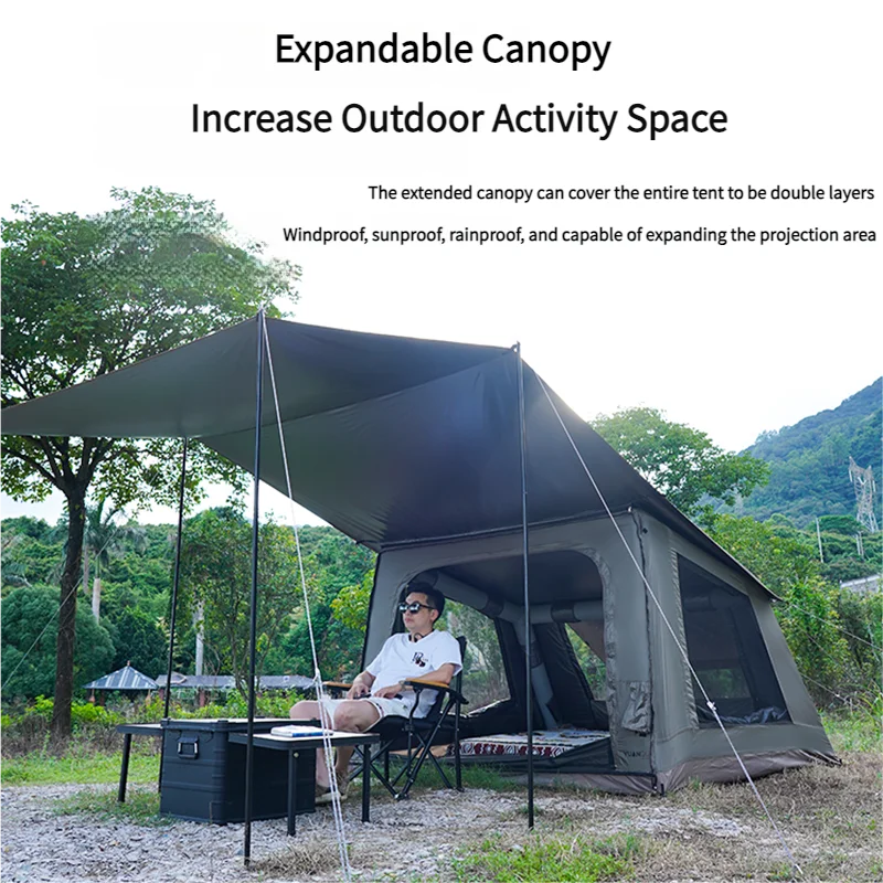 Tendas de Glamping Infláveis de Luxo à Prova d'Água em Oxford para Uso Externo com Design de Um Quarto - China