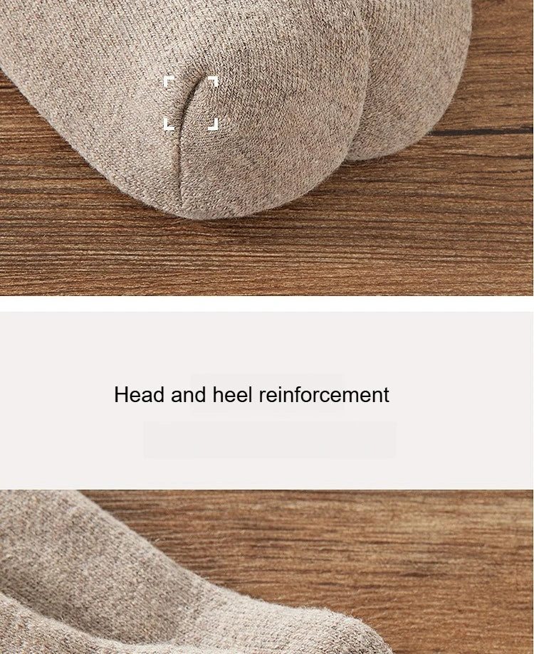 Kit 5 Meias Térmicas de Lã Merino Quentinhas — Ideais para Caminhadas, Esqui e Inverno Extremo