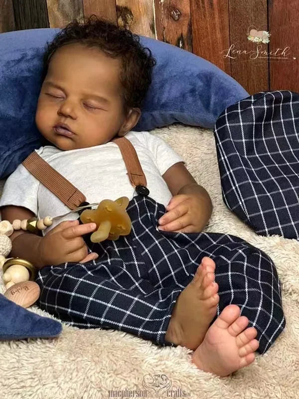 Boneca Reborn Zain Edição Limitada — 55cm, Vinil Macio e Corpo em Tecido, Realista e Encantadora