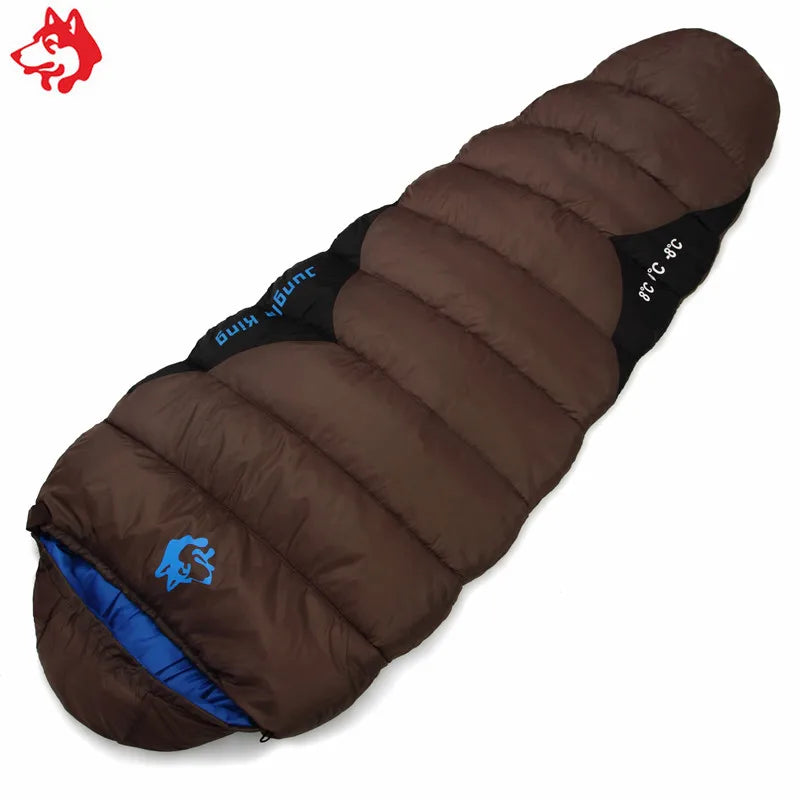 Saco de Dormir Térmico Leve para Camping e Trilha — Múmia de Fibra Oca, Compacto e Resistente