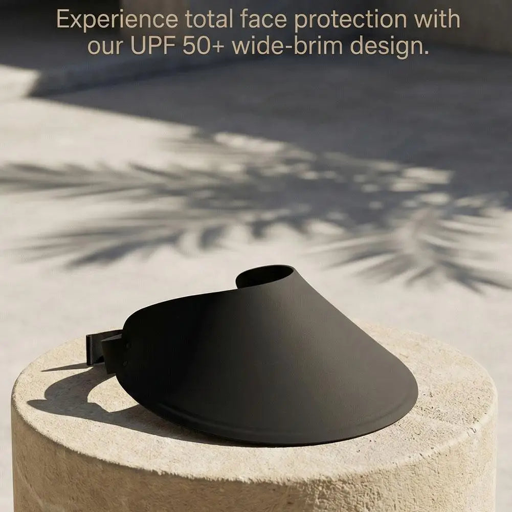 270 °   Chapéu com Visor de Sol UPF50+ com Aba Estendida, Visor Dobrável com Proteção UV, Chapéu Leve e de Secagem Rápida para Esportes ao Ar Livre