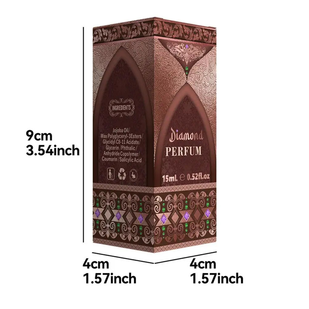 Perfume Árabe Feminino com Feromônio — Buquê Floral de Rosa, Jasmim e Baunilha Duradouro