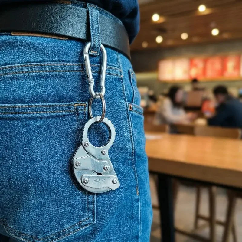 Faca Dobrável EDC de Precisão — Aço AUS-10 Multifuncional para Sobrevivência e Uso Diário