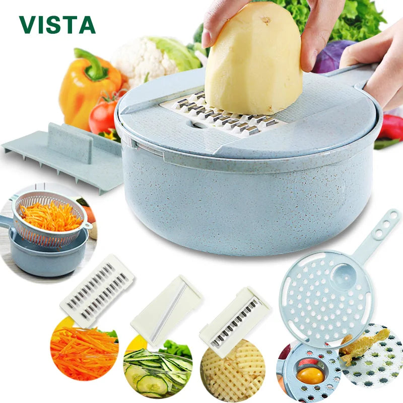 Chopper Vegetal Multifuncional, Ralador Manual, Fatiador De Frutas, Trituradores De Batatas, Fatiadores De Queijo E Cebolas, Acessórios De Cozinha