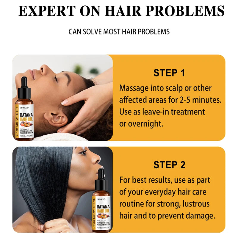 Sérum de Crescimento Capilar com Batana Oil — Anti-Queda, Reparador e Estimulante Natural
