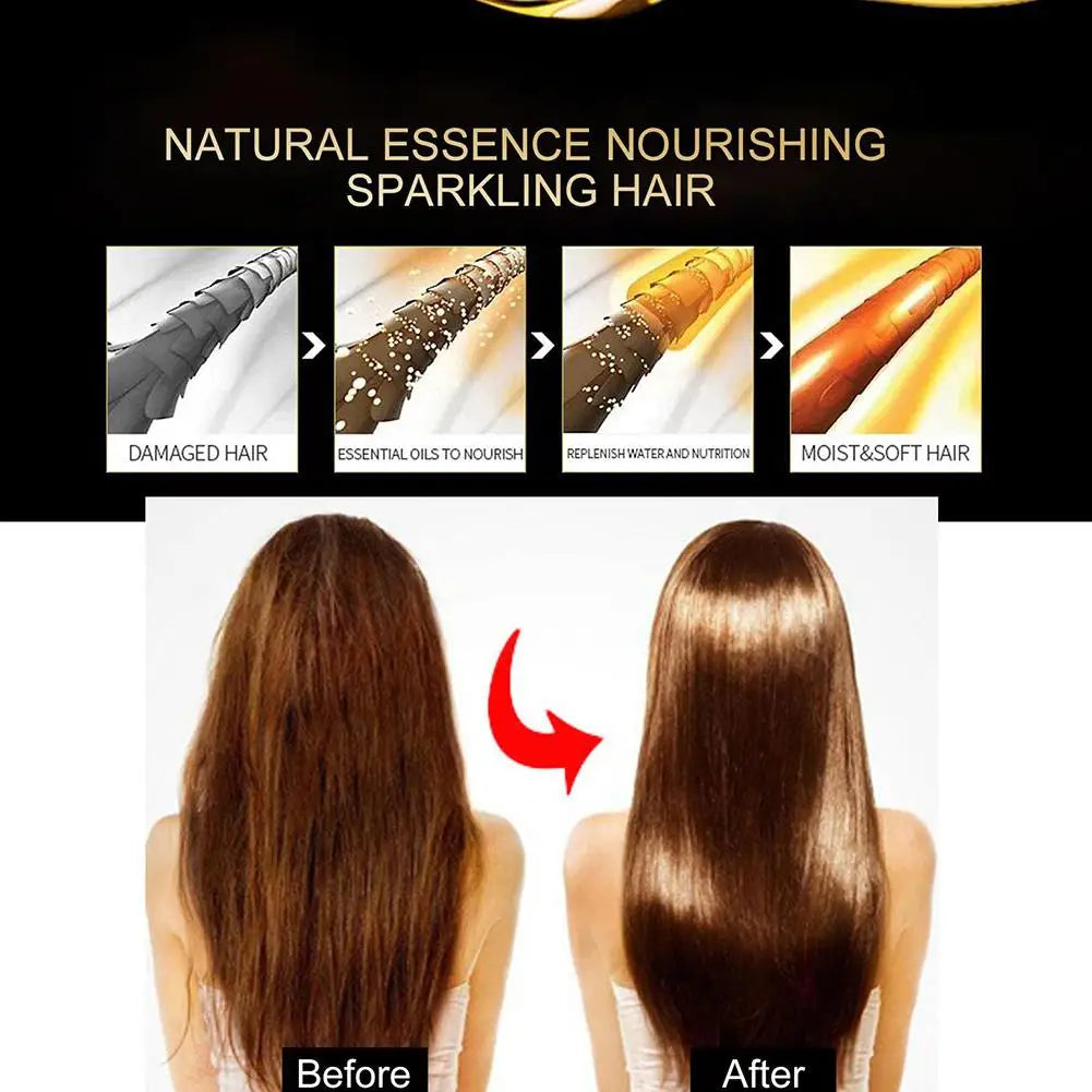 Sérum Capilar em Cápsulas de Rosa — Anti-Frizz, Condicionador para Cabelos Crespos e Ressecados